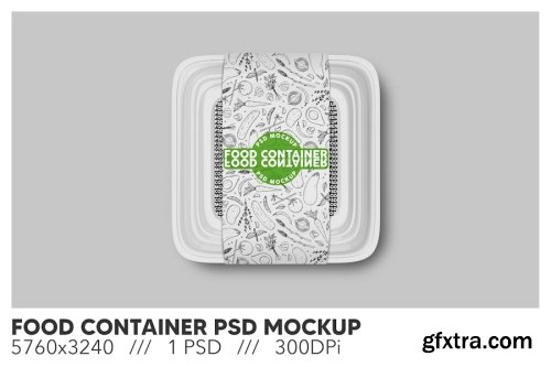 Food Container Box Mockup Collections 12xPSD