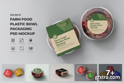 Food Container Box Mockup Collections 12xPSD