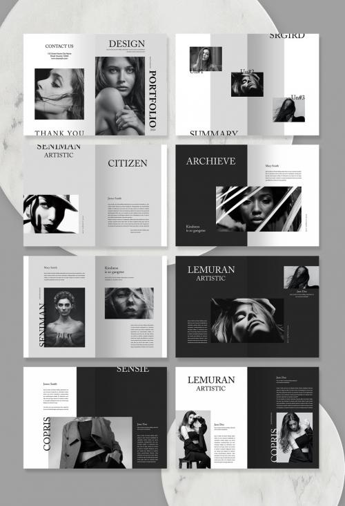 Black Portfolio Layout