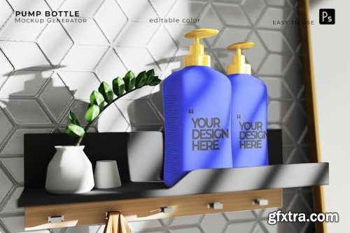 Pump Bottle Mockup Collections 14xPSD