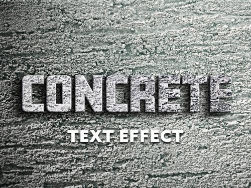 Concrete Text Effect