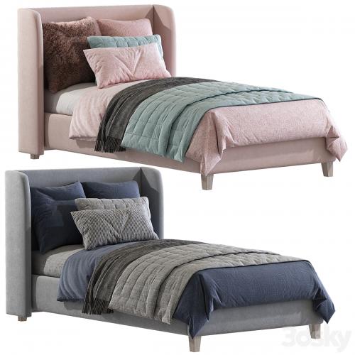 Bed Angela Upholstered Low Profile Standard Bed