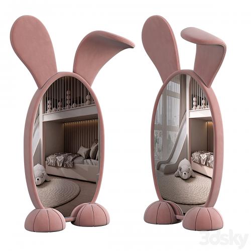 Bunny Floor Mirror