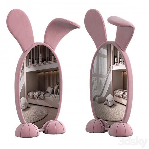 Bunny Floor Mirror