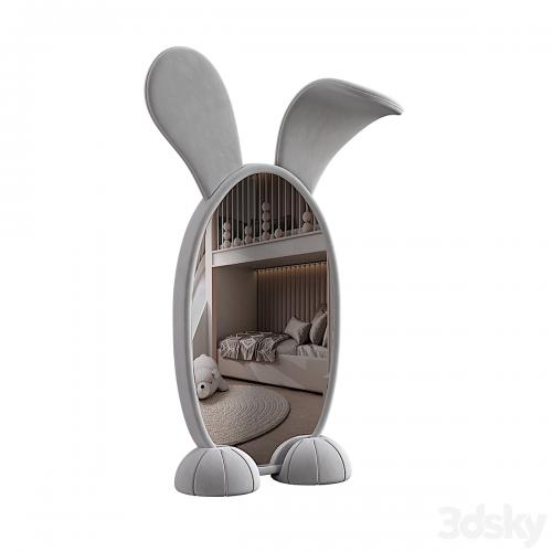 Bunny Floor Mirror