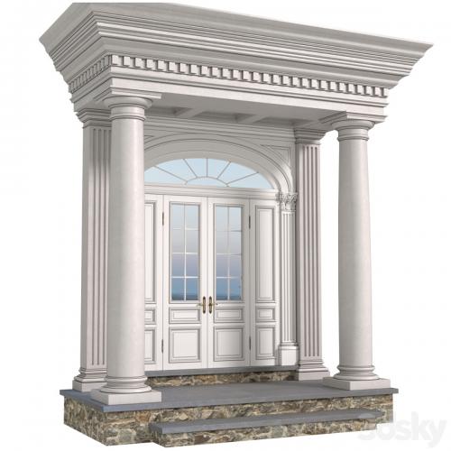 Column Porch MODERN ENTRANCE to the house Classic Front Porch Portico FRONT DOOR