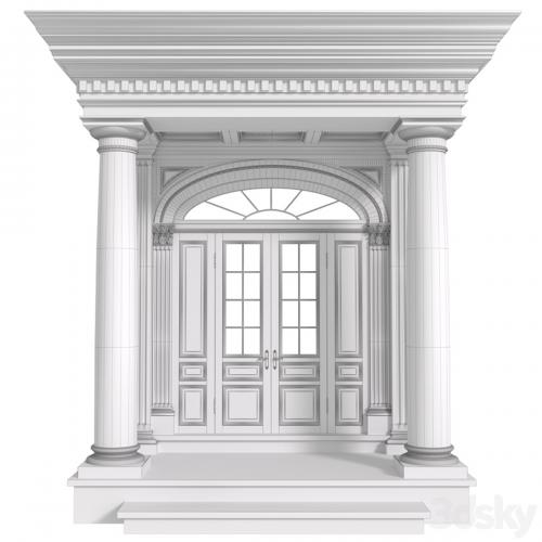 Column Porch MODERN ENTRANCE to the house Classic Front Porch Portico FRONT DOOR