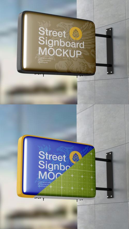 Signboard Wall Mockup