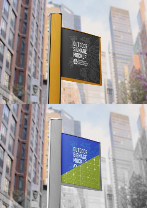 Signboard Wall Mockup