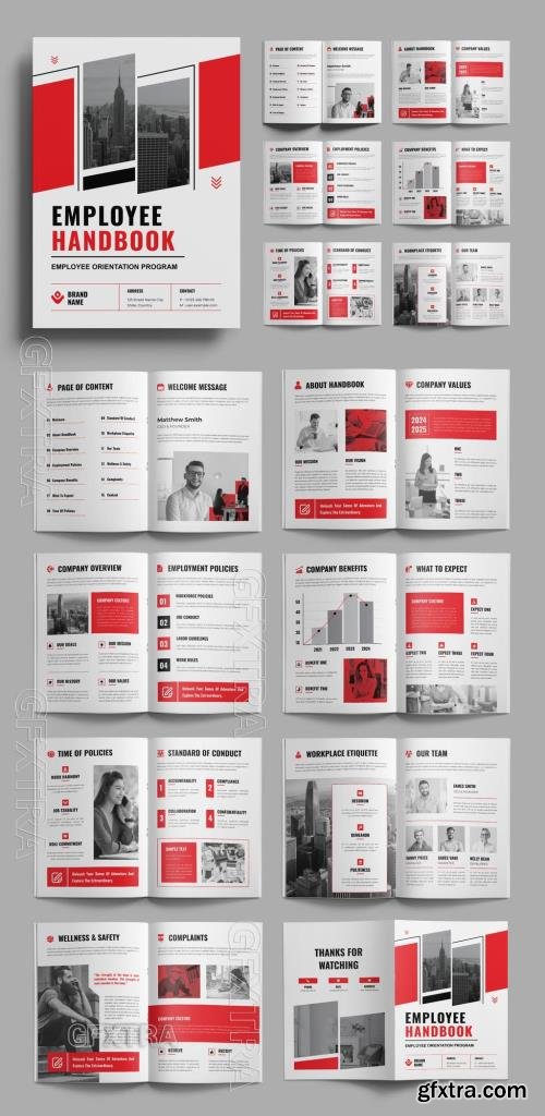 HR Employee Handbook Template Design 725312418