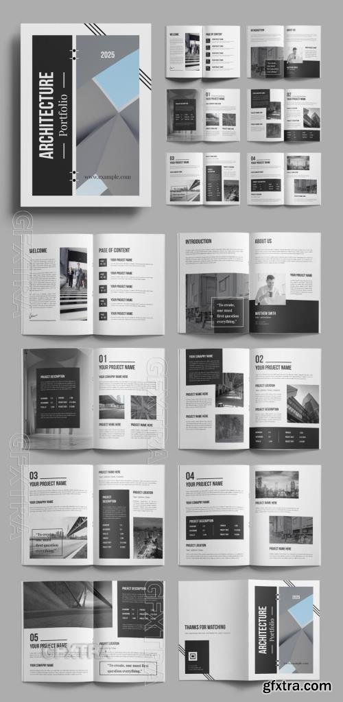 Architecture Portfolio Template Layout 725312030