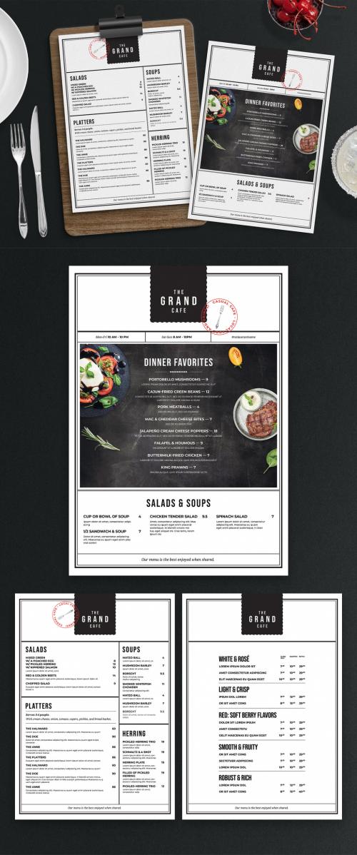 Simple Restaurant Food Menu Layout