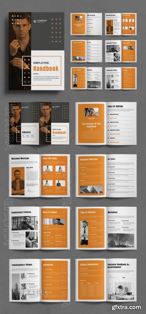 Employee Handbook Template Design Layout 725281744