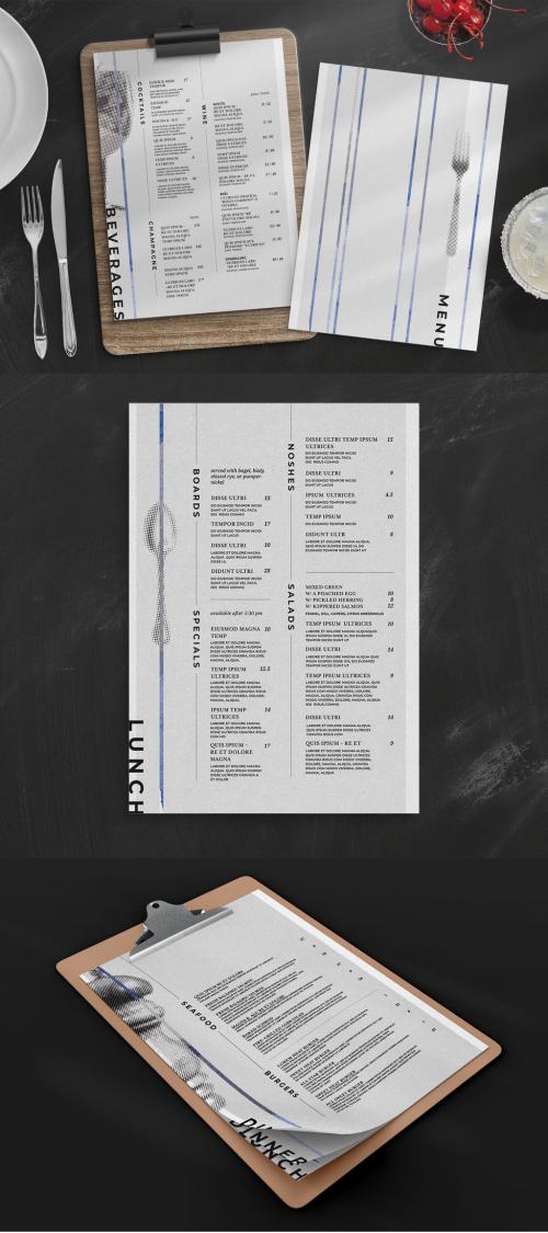 Modern Menu Layout