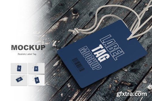 Label Tag Mockup Collections 11xPSD