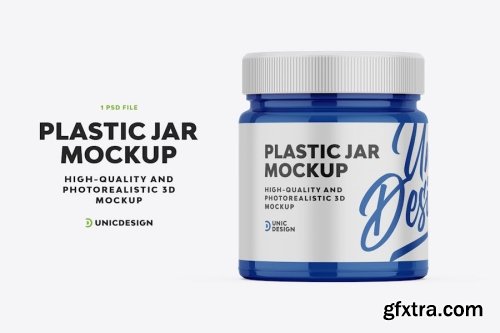 Plastic Jar Mockup Collections 15xPSD