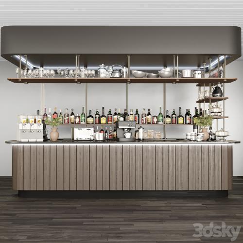 Design project of a cafe in a modern style 2. Alcohol