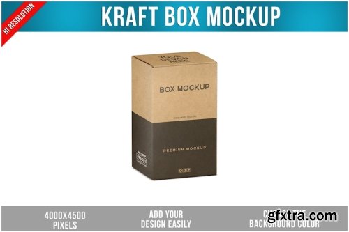 Kraft Paper Box Mockup Collections 14xPSD