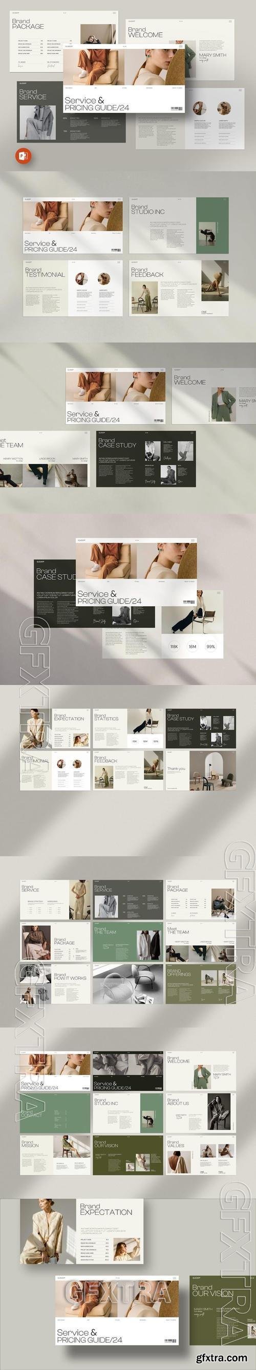 Guider Service & Guide PowerPoint Template MNE44LR