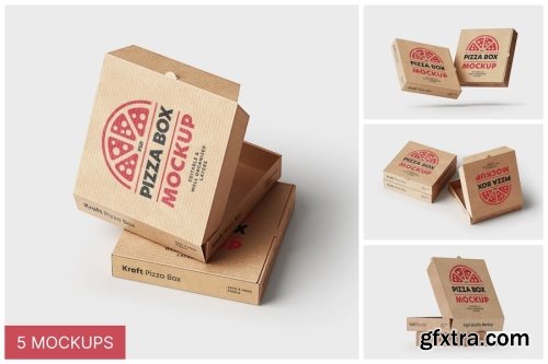 Kraft Paper Box Mockup Collections 14xPSD