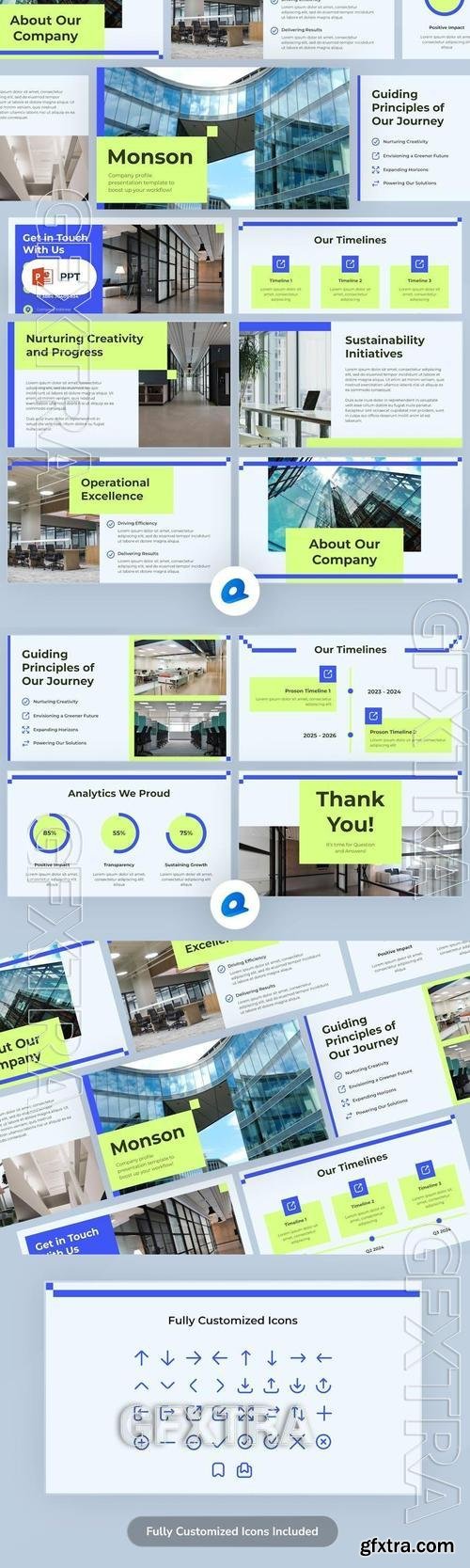 Monson - Company Profile Power Point Template DK4MLMF