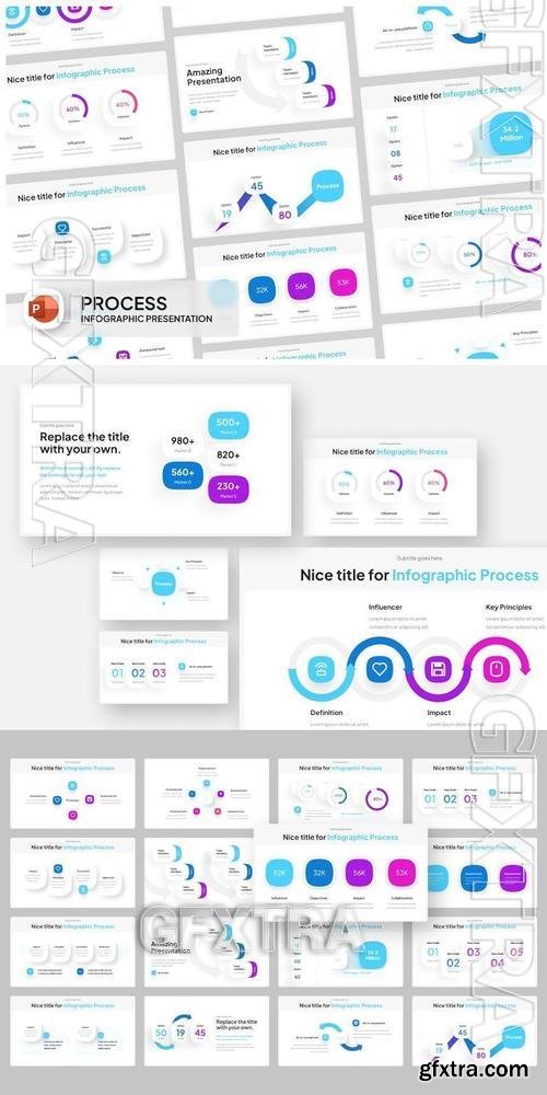 Process Infographic PowerPoint Template 5S4BGMC