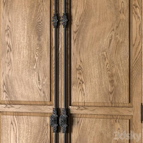 FRENCH PANEL DOUBLE-DOOR CABINET