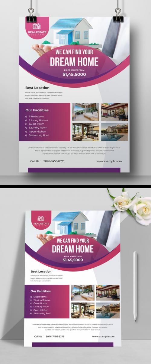 Real Estate Flyer Layout