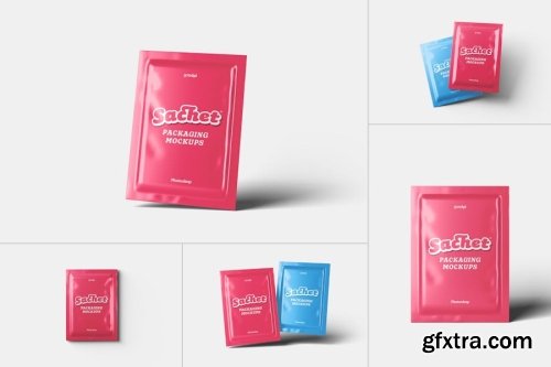 Sachet Mockup Collections 15xPSD