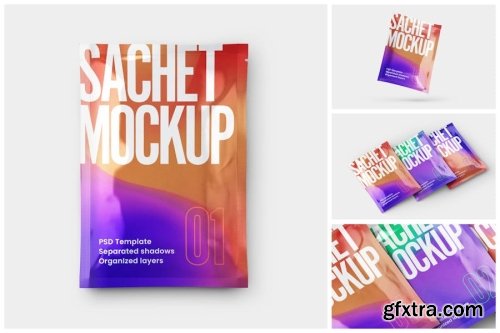 Sachet Mockup Collections 15xPSD