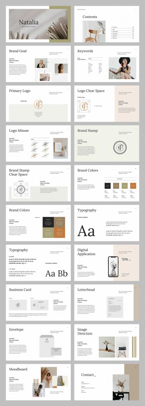 Clean Brand Guidelines Presentation