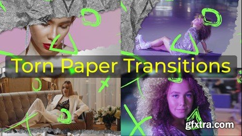 Videohive Torn Paper Transitions 51841351