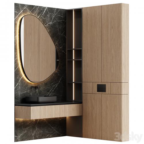 Bathroom furniture 01 in a modern minimalist style