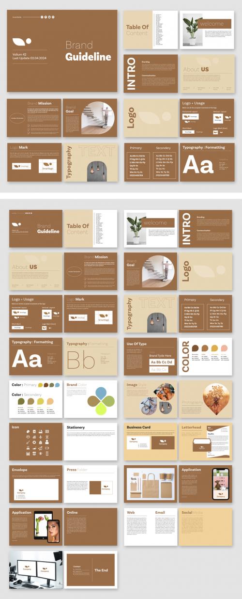 Brand Identity Guidelines Brochure Layout