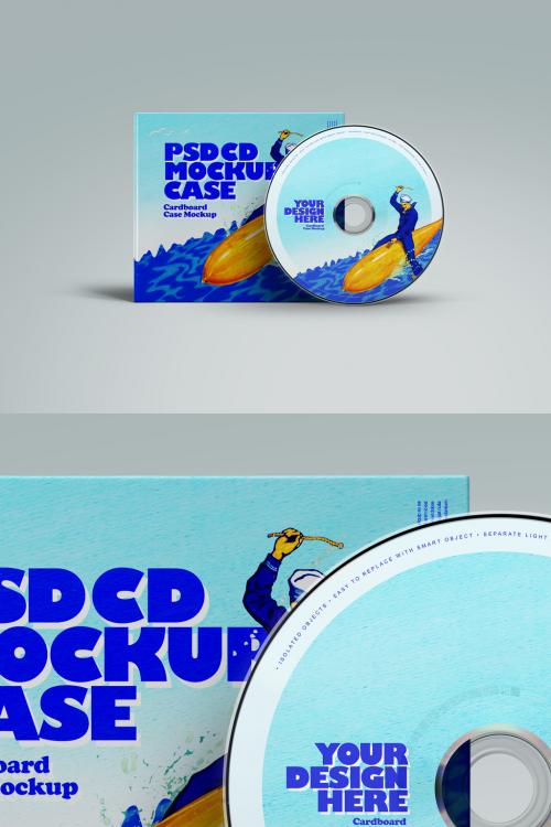 CD Mockup Cardboard Jewel Case