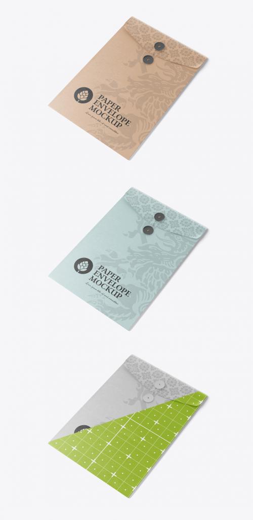 Kraft Paper Envelope Mockup