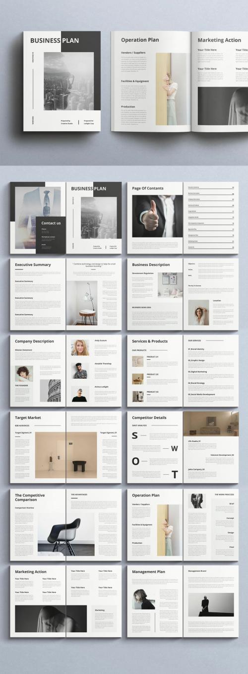 Business Plan Brochure Layout