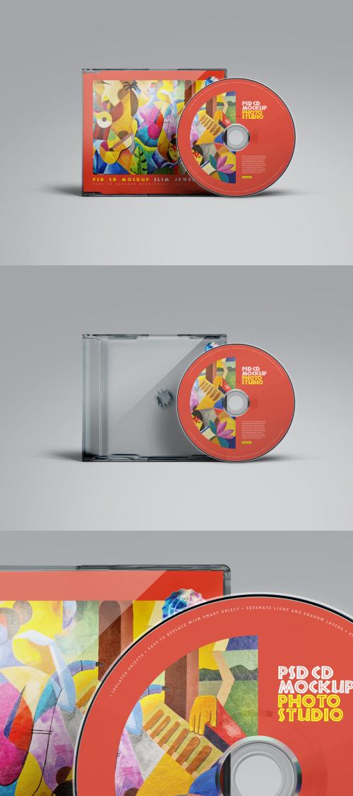 CD Mockup Jewel Case Slim