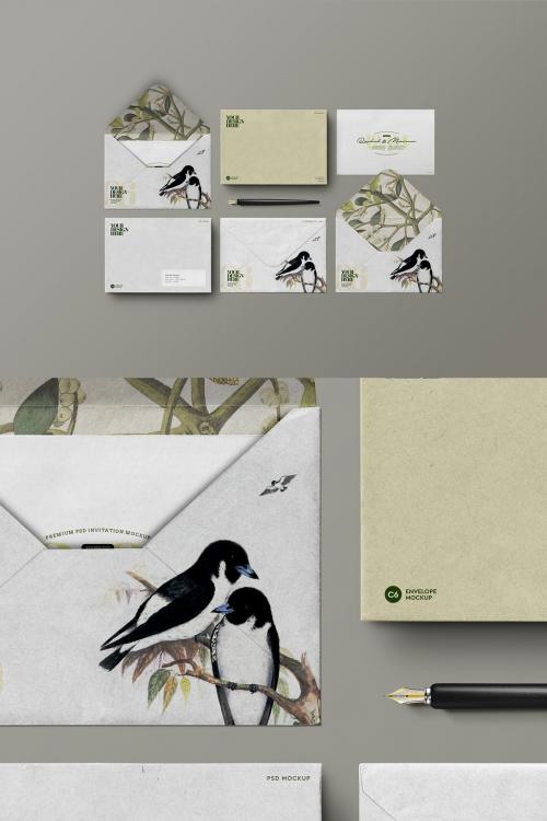 Envelopes Mockup C6, A5, 11,4 X 16,2