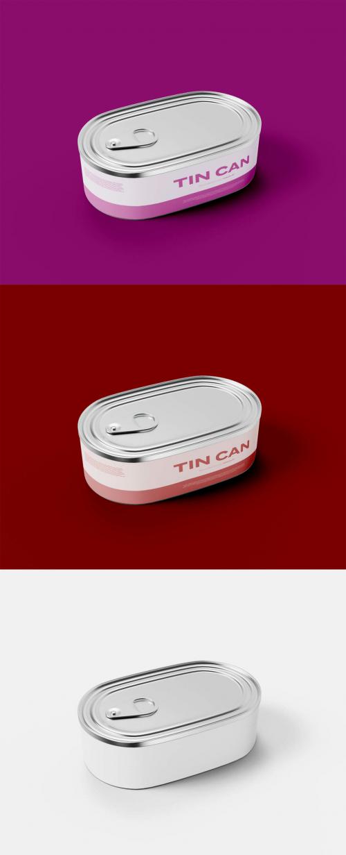 Pair of Tin Cans Mockup