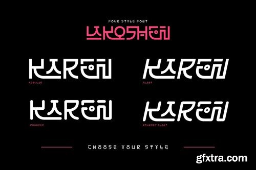 Lakoshen - Korean Style Font QR93ZRZ