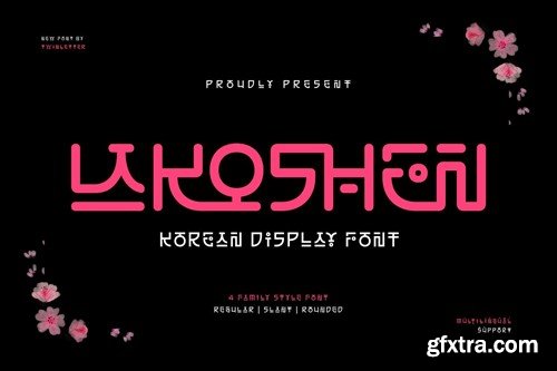 Lakoshen - Korean Style Font QR93ZRZ