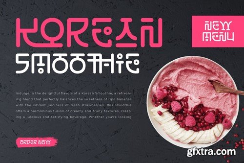 Lakoshen - Korean Style Font QR93ZRZ