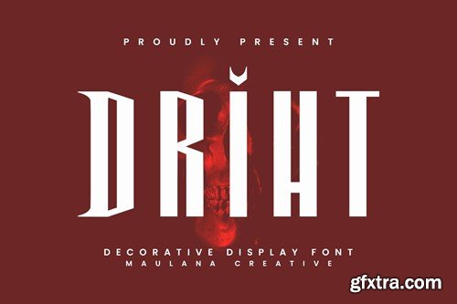 Driht Decorative Display Font NW8PEE2