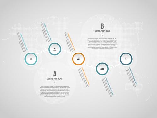 Five Circles Chain Infographic