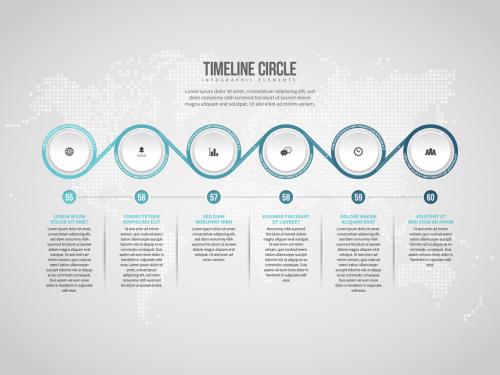 Timeline Circle Infographic