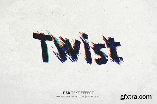 Twist Distortion Editable Text Effect LLK3HWR