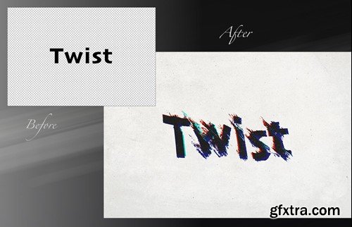 Twist Distortion Editable Text Effect LLK3HWR