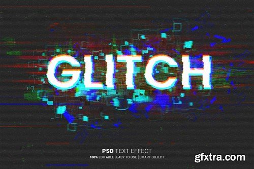 Glitch Editable Text Effect VHT358Y