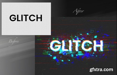 Glitch Editable Text Effect VHT358Y
